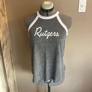 This grey tank top is cute and very soft! Go Rutgers University!